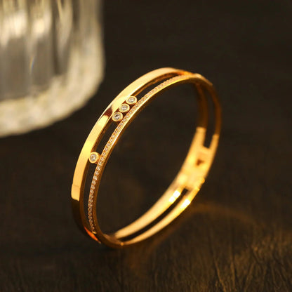 [⭐Luxery]Move Romane Diamond Bangle Bracelet