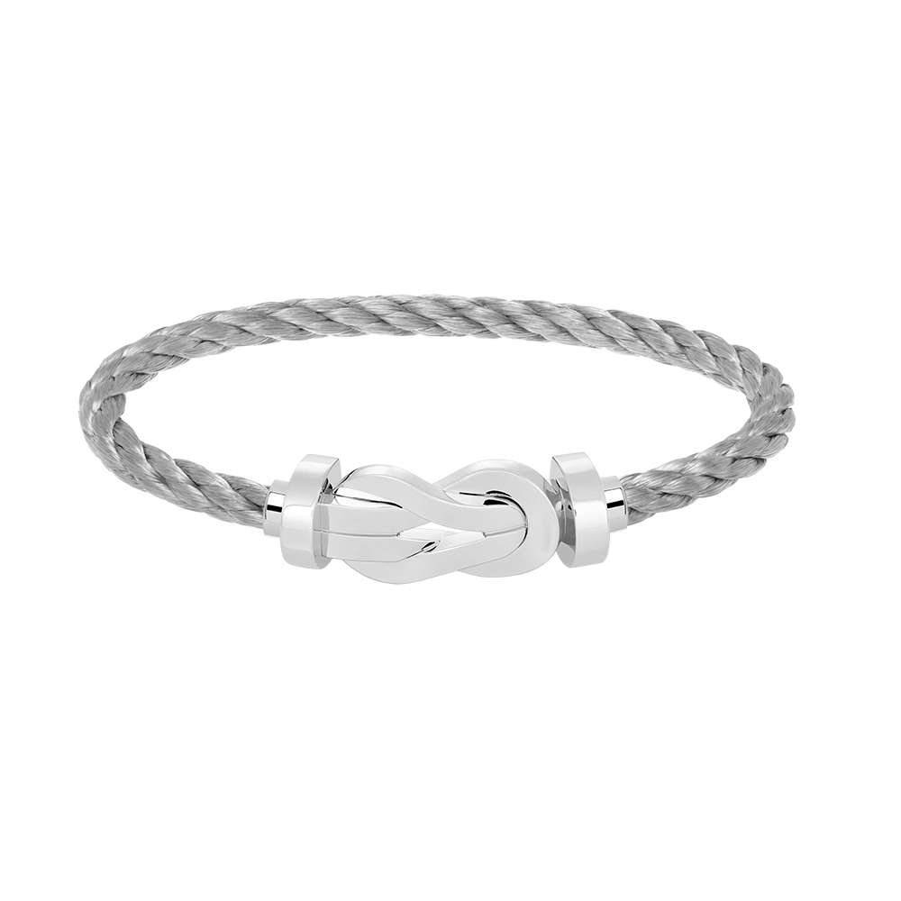 [⭐Luxery]CHANCE LARGE 8 FIGURE BUCKLE NO DIAMOND BRACELET SILVER
