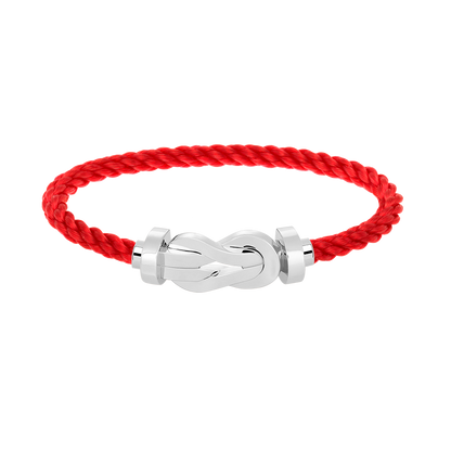 [⭐Luxery]CHANCE LARGE 8 FIGURE BUCKLE NO DIAMOND BRACELET SILVER