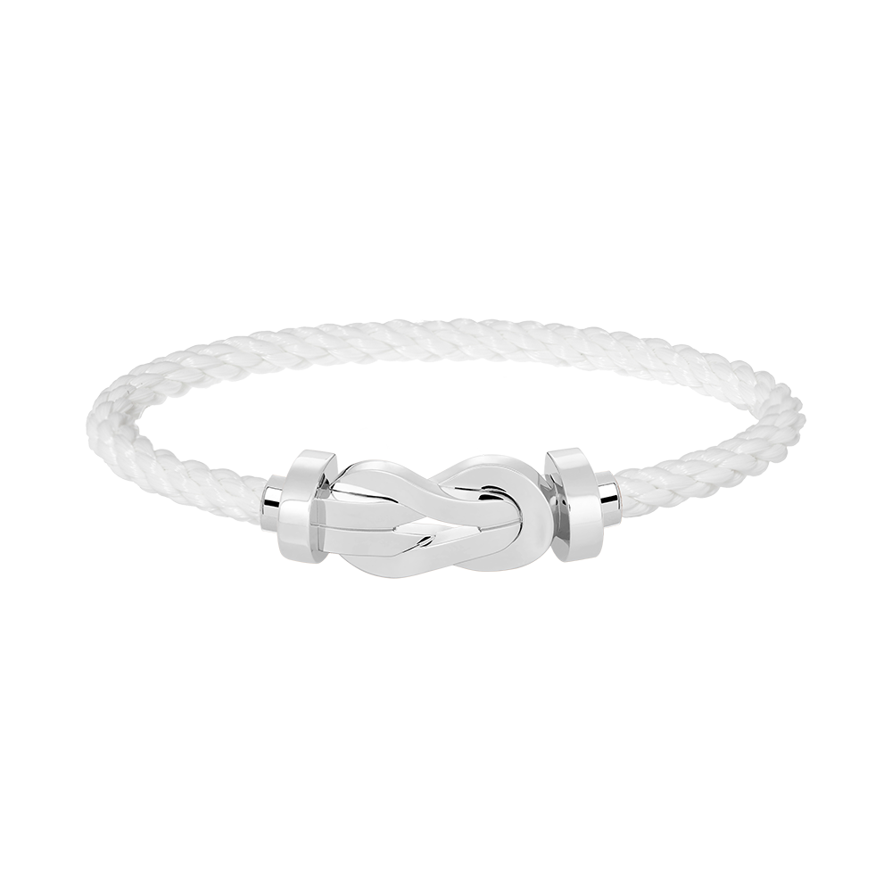 [⭐Luxery]CHANCE LARGE 8 FIGURE BUCKLE NO DIAMOND BRACELET SILVER