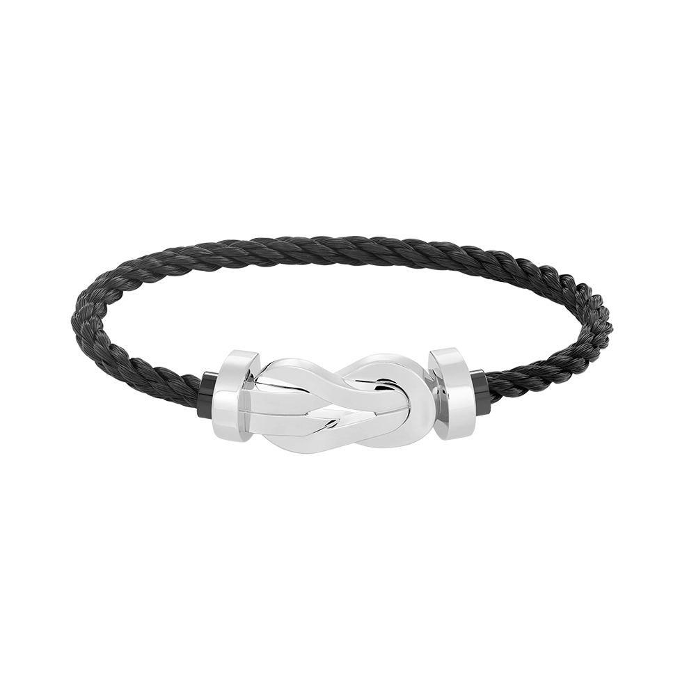 [⭐Luxery]CHANCE LARGE 8 FIGURE BUCKLE NO DIAMOND BRACELET SILVER
