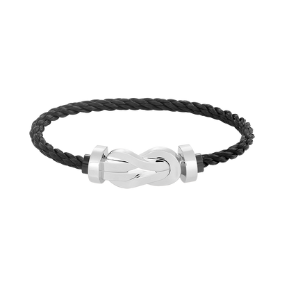 [⭐Luxery]CHANCE LARGE 8 FIGURE BUCKLE NO DIAMOND BRACELET SILVER
