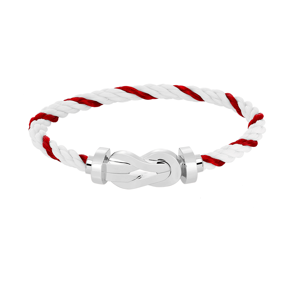 [⭐Luxery]CHANCE LARGE 8 FIGURE BUCKLE NO DIAMOND BRACELET SILVER