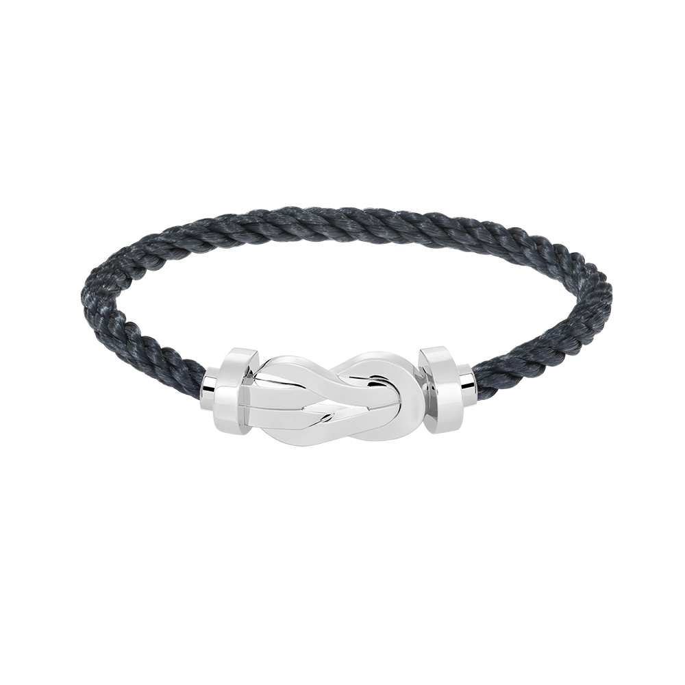 [⭐Luxery]CHANCE LARGE 8 FIGURE BUCKLE NO DIAMOND BRACELET SILVER