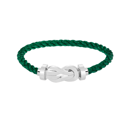 [⭐Luxery]CHANCE LARGE 8 FIGURE BUCKLE NO DIAMOND BRACELET SILVER