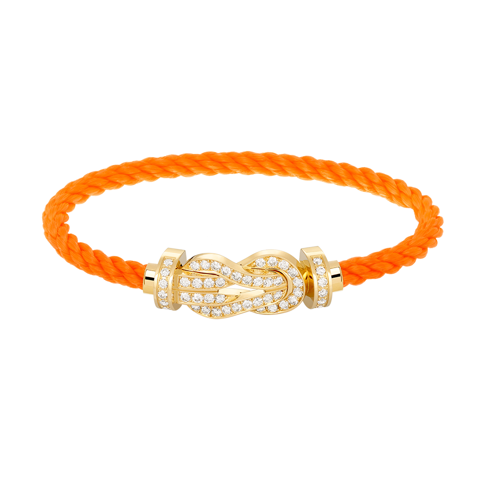 [⭐Luxery]CHANCE LARGE 8 FIGURE BUCKLE FULLDIAMOND BRACELET GOLD