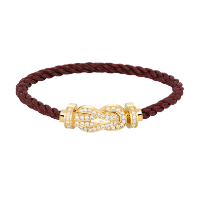 [⭐Luxery]CHANCE LARGE 8 FIGURE BUCKLE FULLDIAMOND BRACELET GOLD