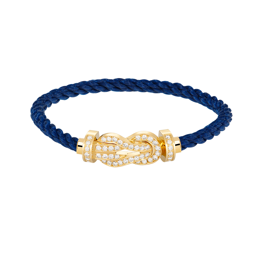 [⭐Luxery]CHANCE LARGE 8 FIGURE BUCKLE FULLDIAMOND BRACELET GOLD
