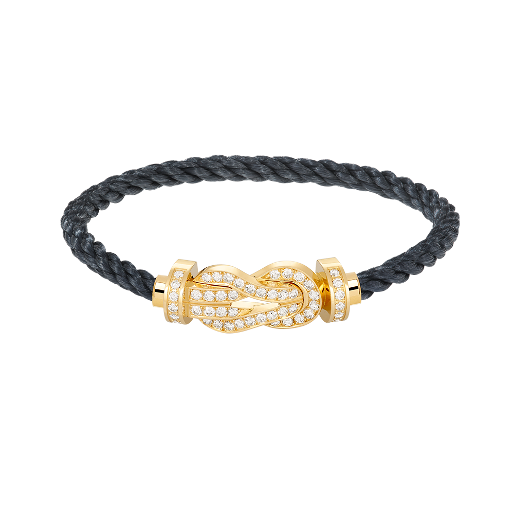 [⭐Luxery]CHANCE LARGE 8 FIGURE BUCKLE FULLDIAMOND BRACELET GOLD