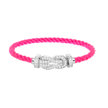 [⭐Luxery]CHANCE LARGE 8 FIGURE BUCKLE FULL DIAMOND BRACELET SILVER