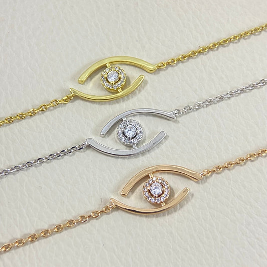 [⭐Luxery]Demo Eye Pave-Set Diamond Bracelet