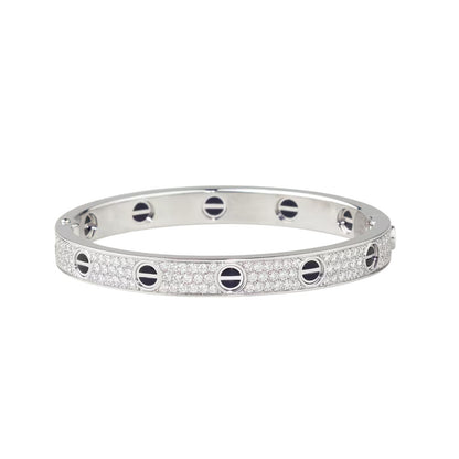 [⭐Luxery]LOVE BRACELET 6.1MM DIAMOND-PAVED CERAMIC