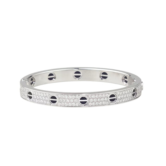 [⭐Luxery]LOVE BRACELET 6.1MM DIAMOND-PAVED CERAMIC