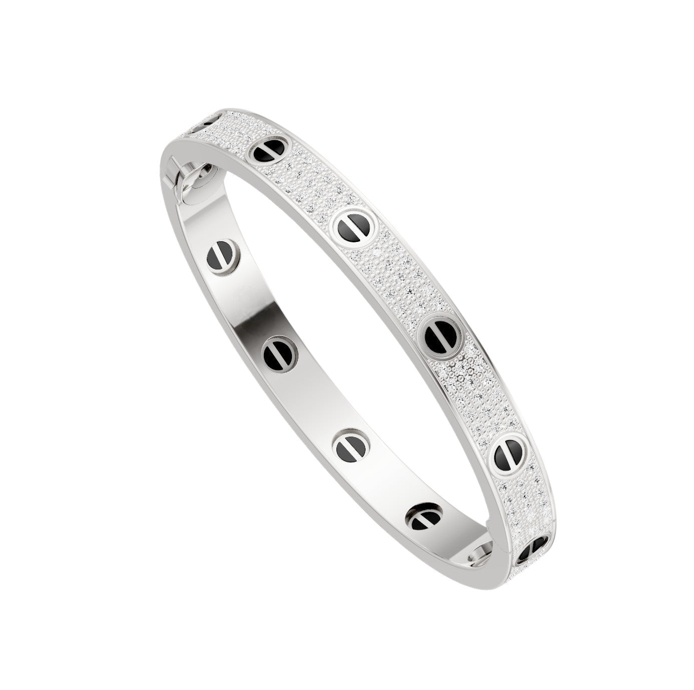 [⭐Luxery]LOVE BRACELET 6.1MM DIAMOND-PAVED CERAMIC