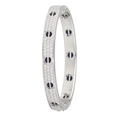 [⭐Luxery]LOVE BRACELET 6.1MM DIAMOND-PAVED CERAMIC
