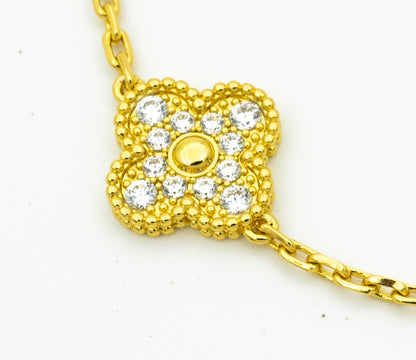 [⭐Luxery] CLOVER 5 MOTIF LASER BRACELET COLLECTION