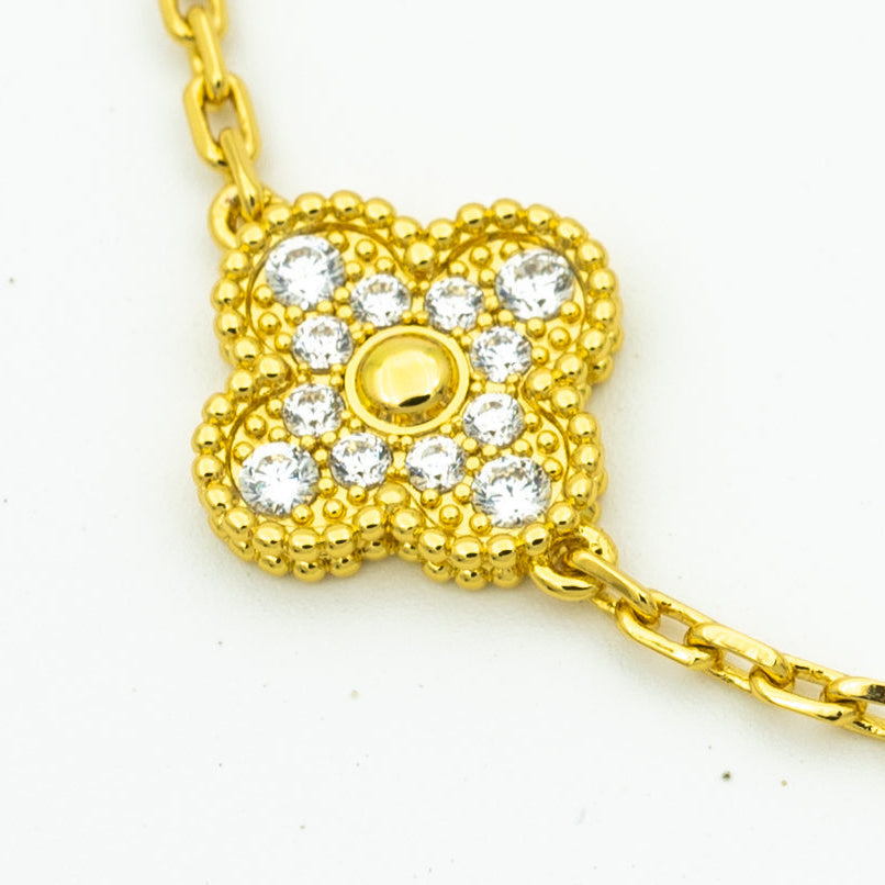 [⭐Luxery] CLOVER 5 MOTIF LASER BRACELET COLLECTION