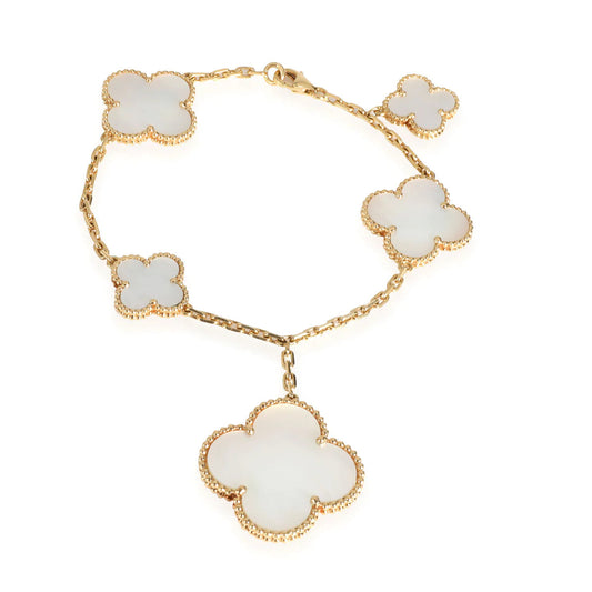 [⭐Luxery]MAGIC CLOVER MOP GOLD BRACELET 5 MOTIFS