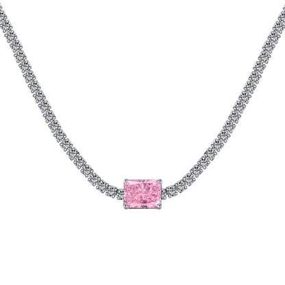 [Luxery Jewelry]2.0 carat Ornate Emerald Cut Necklace
