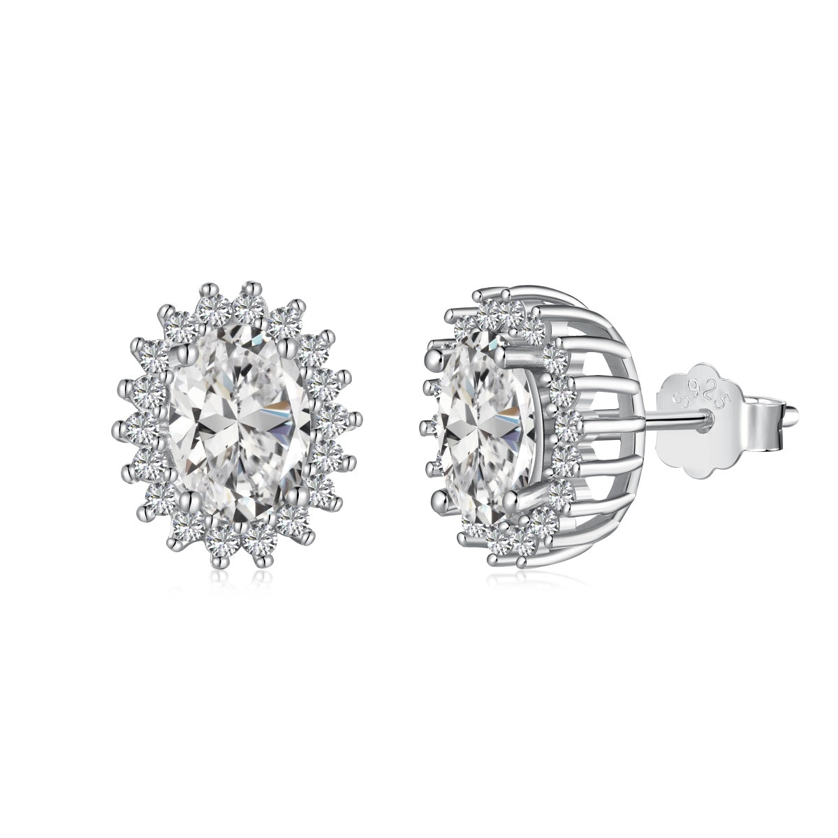 [Luxery Jewelry]Delicate Radiant Oval Cut Daily Earrings