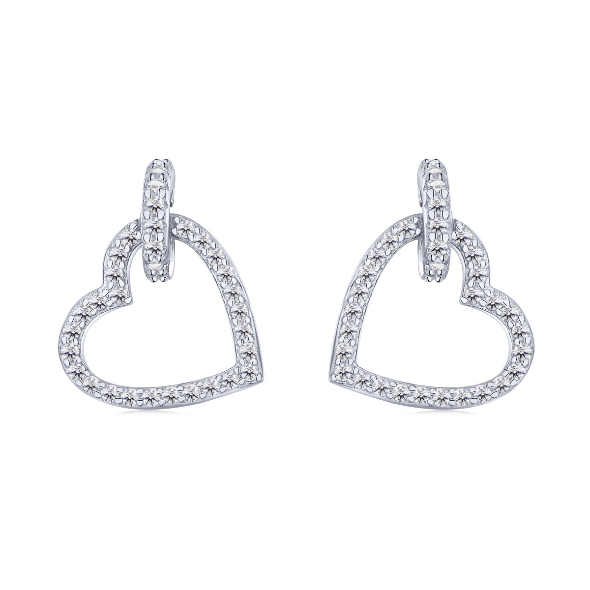 [Luxery Jewelry]Dainty Heart Shape Earrings