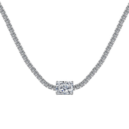 [Luxery Jewelry]2.0 carat Ornate Emerald Cut Necklace