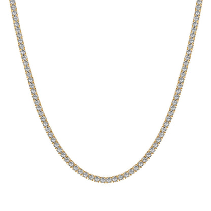 [Luxery Jewelry]Delicate Round Shape Tennis Necklace