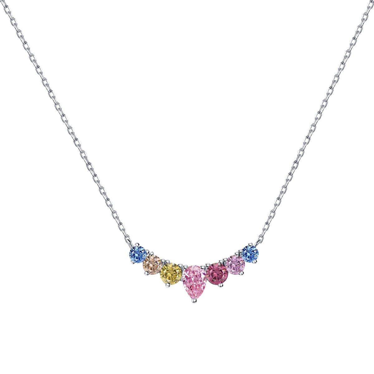 [Luxery Jewelry]Dainty Colorful Heart Necklace