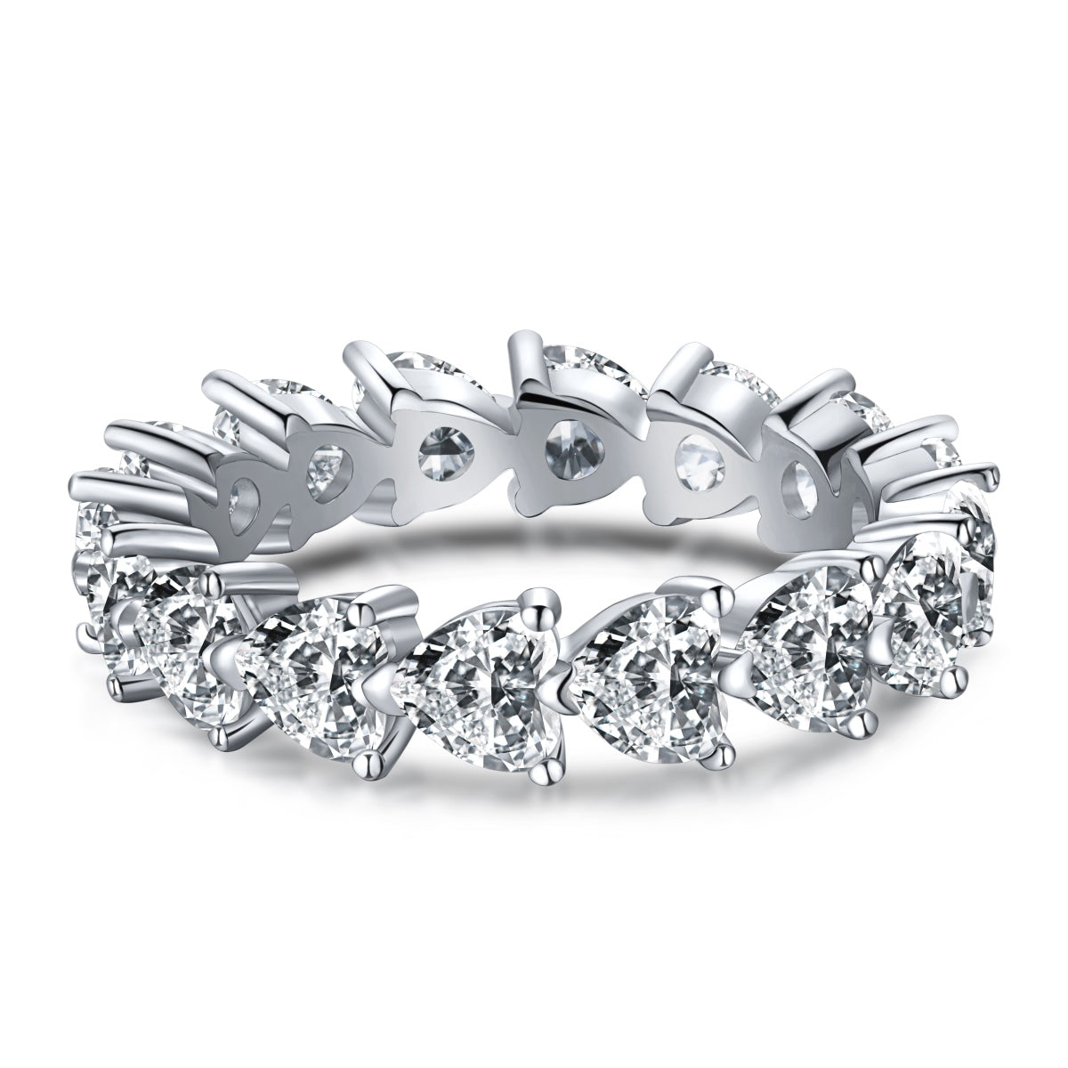 [Luxery Jewelry]0.25 Carat Radiant Romance Heart Cut Lover Ring