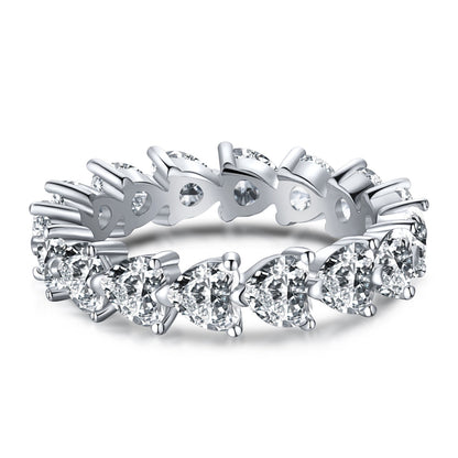 [Luxery Jewelry]0.25 Carat Radiant Romance Heart Cut Lover Ring