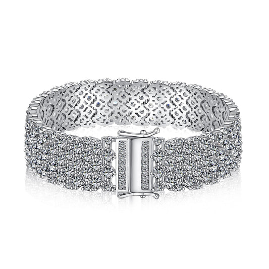 [Luxery Jewelry]Ornate Elegant Round Cut Party Bracelet