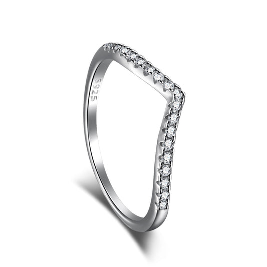 [Luxery Jewelry]Elaborate Tennis Band Ring