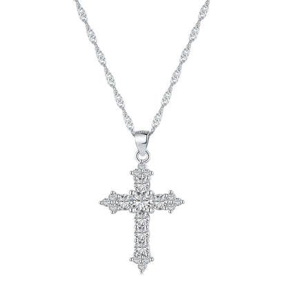[Luxery Jewelry]Delicate Cross Shape Necklace