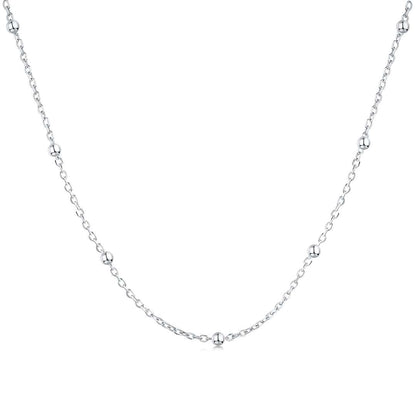 [Luxery Jewelry]Small Bead Clavicle Chain Simple Necklace