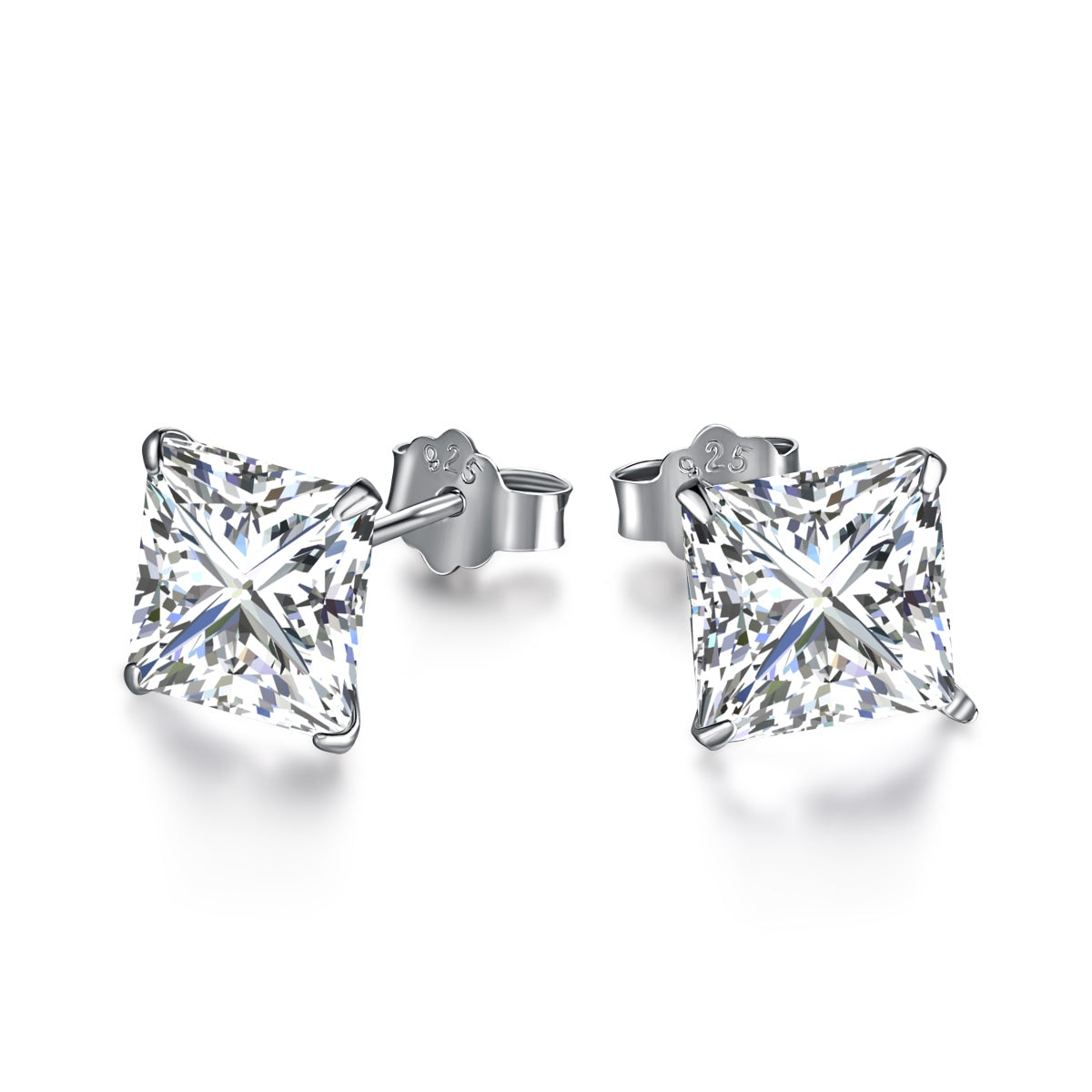 [Luxery Jewelry]Ornate Square Shape Earrings