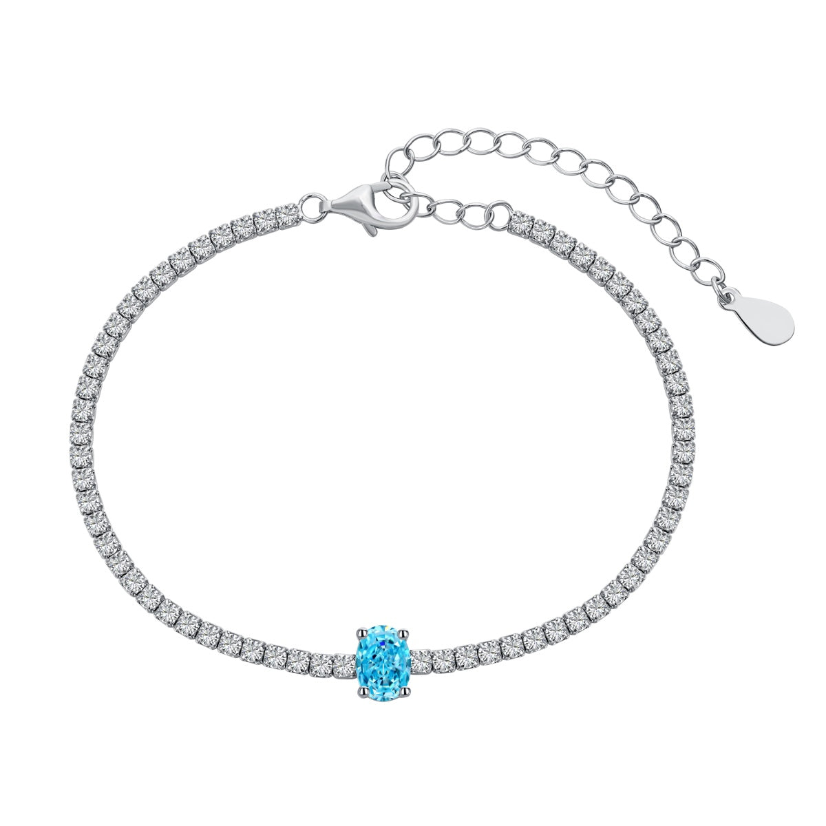 [Luxery Jewelry]0.75 Carat Exquisite Oval Cut Daily Bracelet