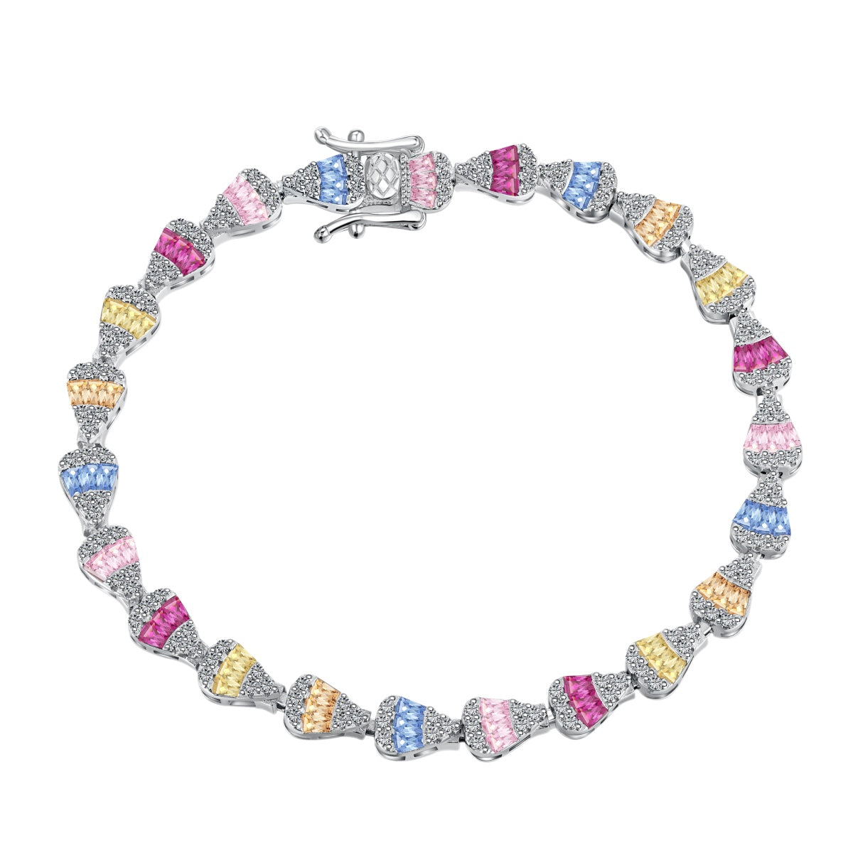 [Luxery Jewelry]Radiant Water Drop Shape Daily Bracelet