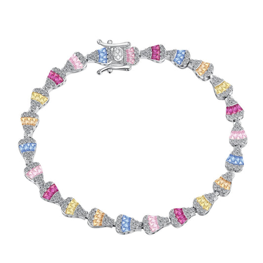 [Luxery Jewelry]Radiant Water Drop Shape Daily Bracelet