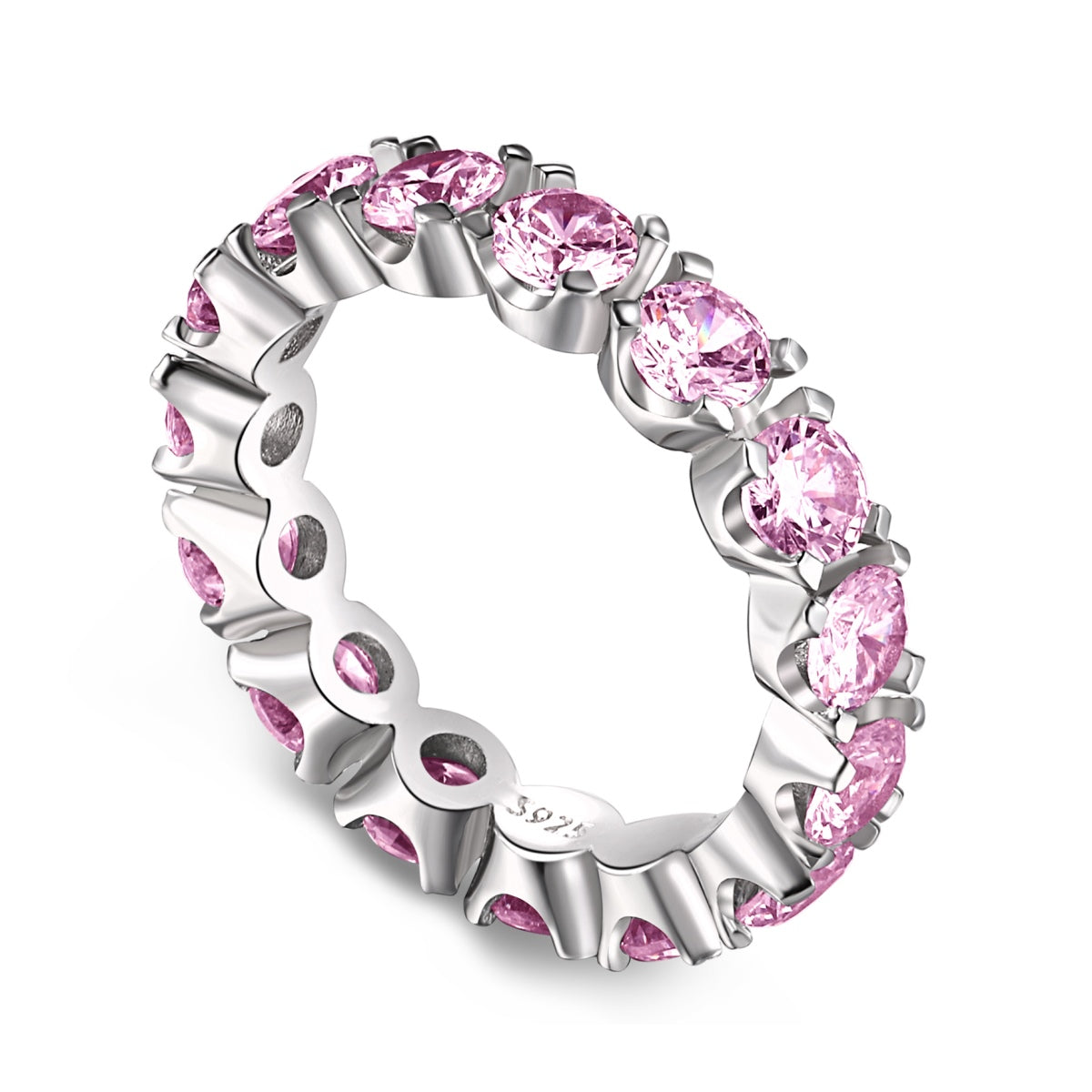 [Luxery Jewelry]Eternity Round Cut Tennis Ring