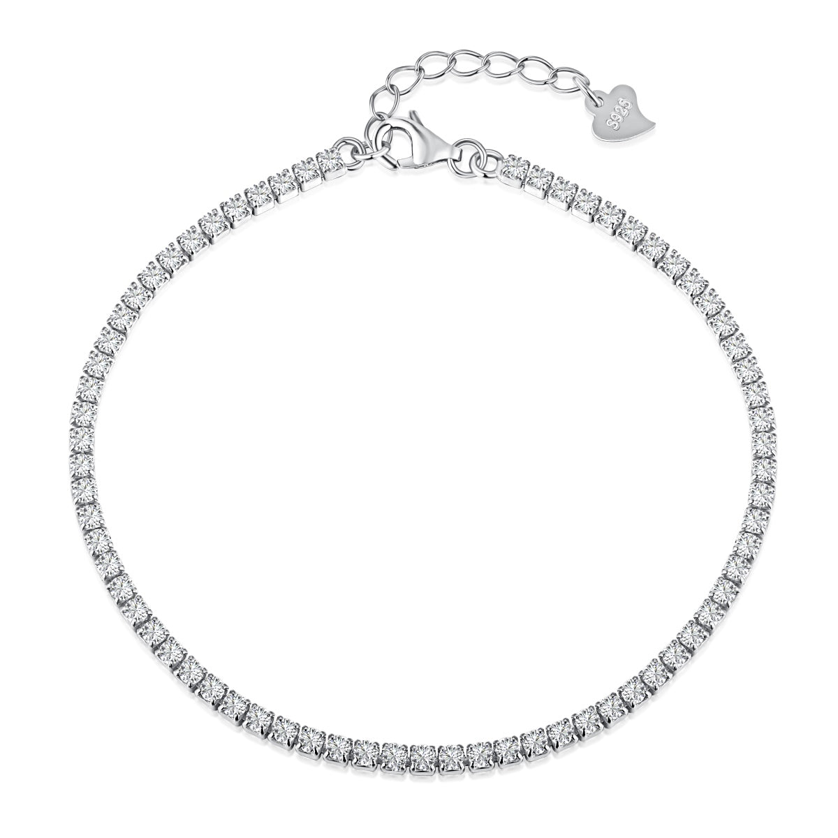 [Luxery Jewelry]Radiant Shinning Princess Cut Tennis Bracelet