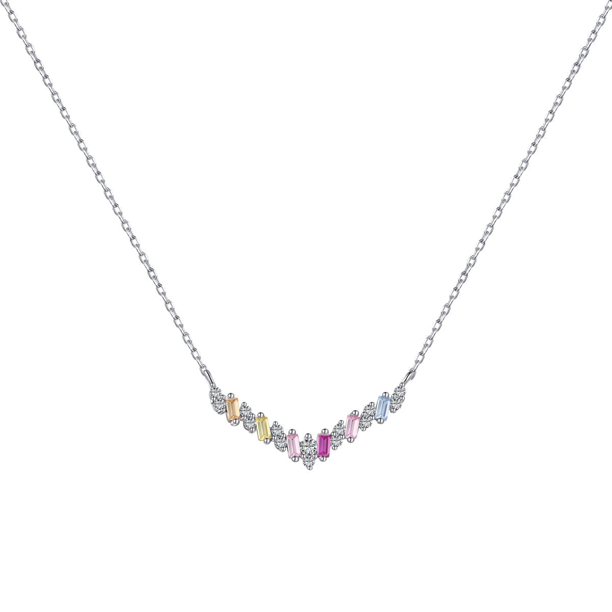 [Luxery Jewelry]Dazzling Rainbow Necklace