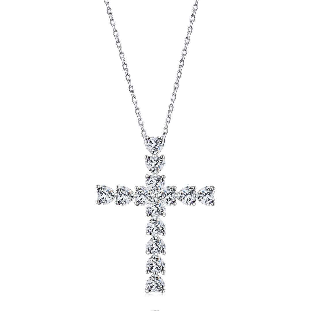 [Luxery Jewelry]Radiant Cross Shape Necklace
