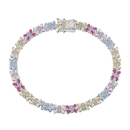 [Luxery Jewelry]Radiant Colorful Emerald Cut Party Bracelet