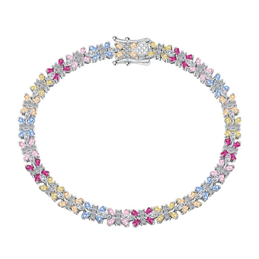 [Luxery Jewelry]Radiant Colorful Emerald Cut Party Bracelet