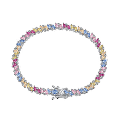[Luxery Jewelry]Ornate Sparkling Multi Cut Party Bracelet