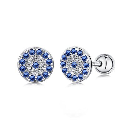 [Luxery Jewelry]Devil's Eye Ear Bone Nail Earrings