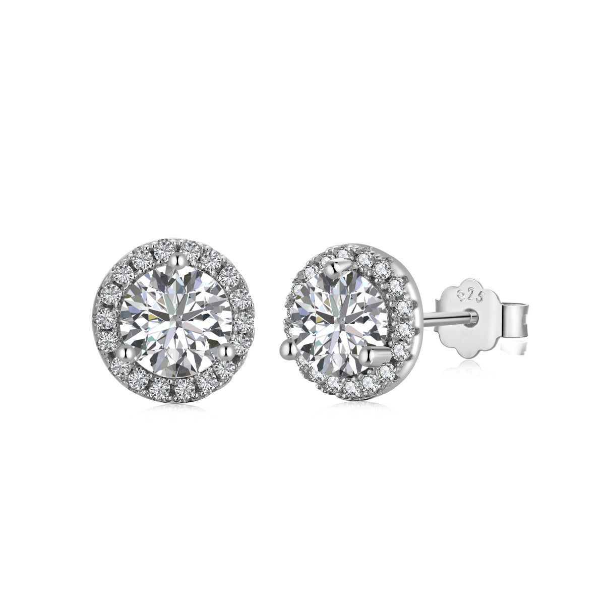 [Luxery Jewelry]Classic Princess Round Shape Earrings