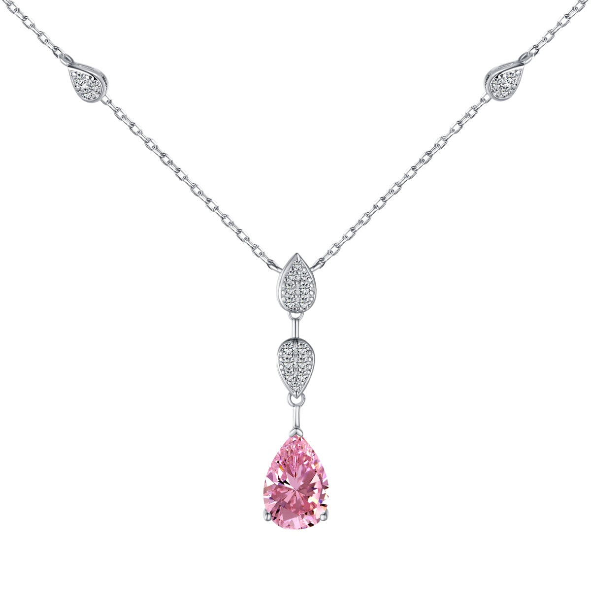 [Luxery Jewelry]Dazzling Pear Cut Necklace