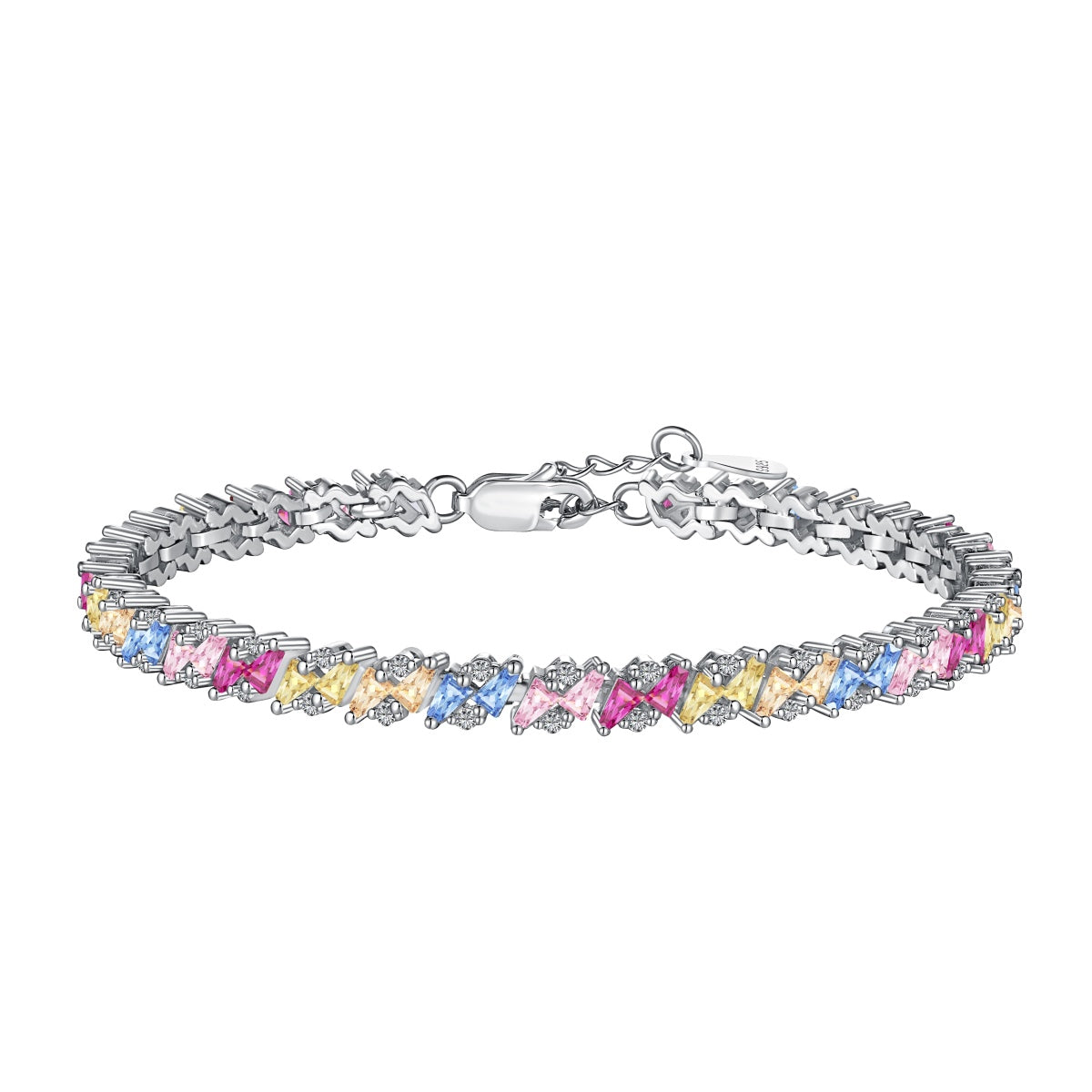 [Luxery Jewelry]Ornate Sparkling Multi Cut Party Bracelet