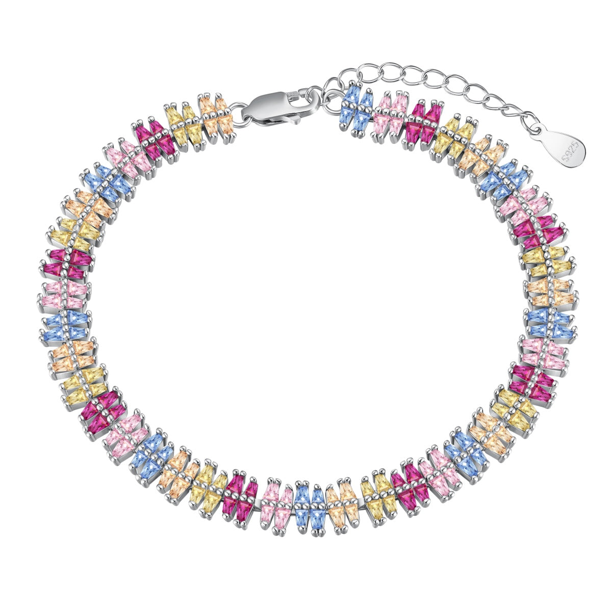 [Luxery Jewelry]Sparkling Exquisite Multi Cut Party Bracelet